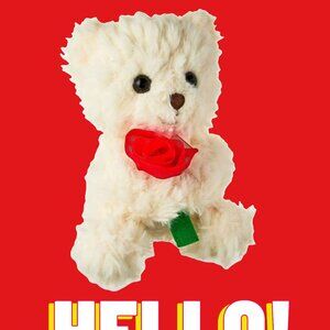 White Bear with Rose - The Perfect Valentine’s Day Gift